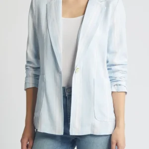 Stripe Linen Blend Blazer Stripe Linen Blend Blazer