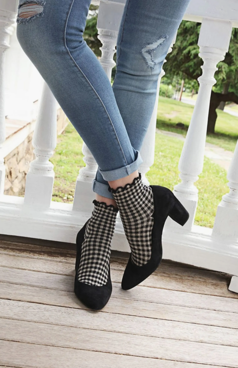 Gingham Ankle Socks - Image 2